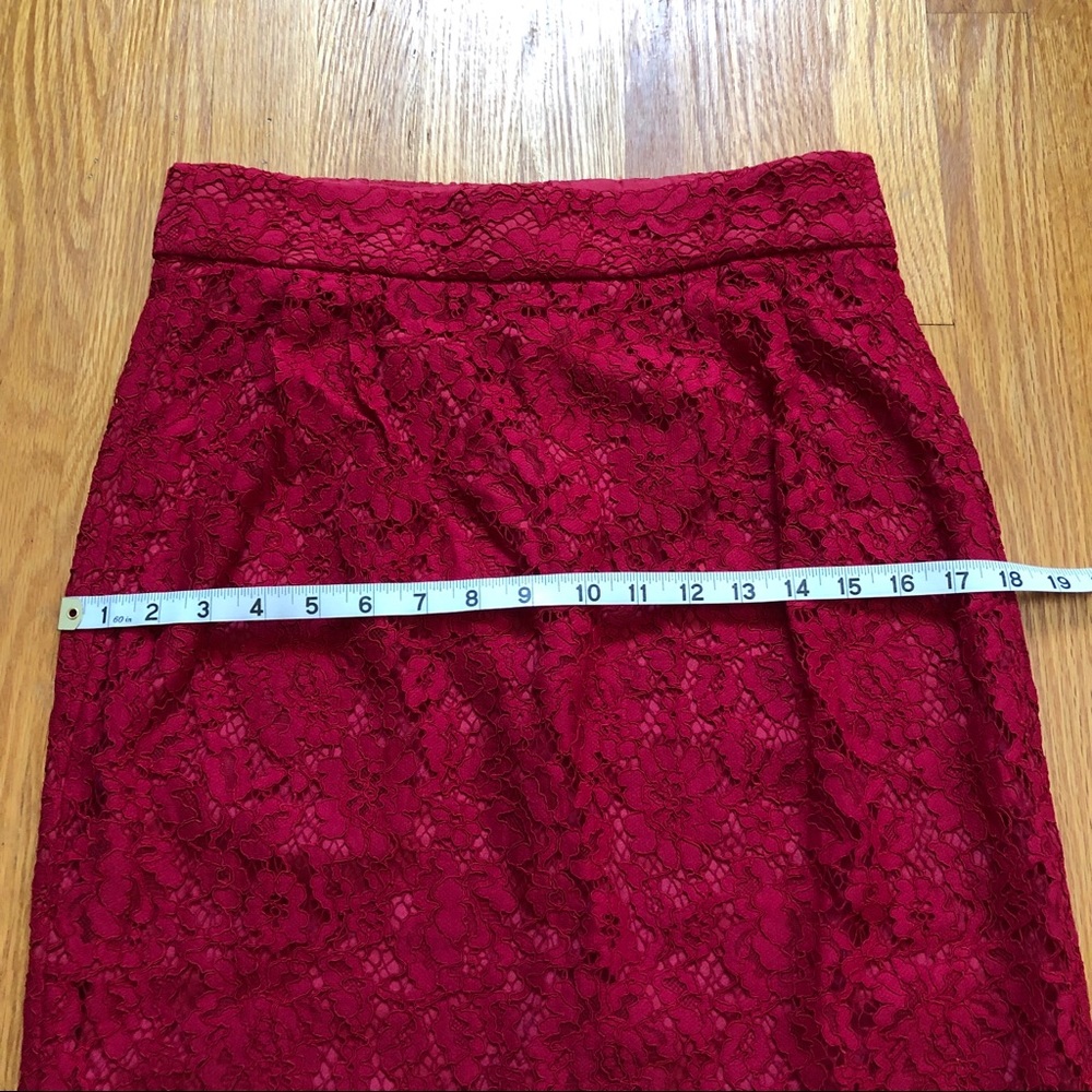 J. Crew Pintucked Pencil Skirt in Lace - Picture 5 of 8